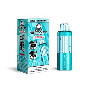 STARMAX SWITCH PRO POD DISPOSABLE 40000PF SMOOTH CLEAR 5% -BOX OF 5 (25000PF BOOST MODE)