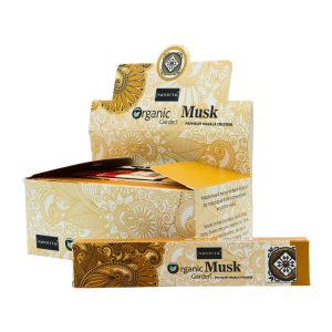 NANDITA INCENSE STICKS 15GM PACK ORGANIC GARDEN MUSH -BOX OF 12 PACK