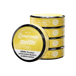 ONSPRESSO CAFFEINATED NICOTINE POUCHES CLASSIC CITRUS TWIST 3MG -PACK OF 5