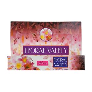 NANDITA INCENSE STICKS 15GM PACK FLORAL VALLEY -BOX OF 12 PACK