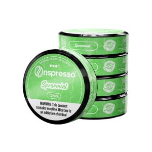 ONSPRESSO CAFFEINATED NICOTINE POUCHES CLASSIC SPEARMINT 12MG -PACK OF 5