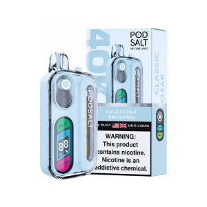 POD SALT HIT 40K DISPOSABLE 40000PF CLASSIC CLEAR (UNFLAVORED) 3% -BOX OF 5