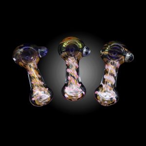 4'' FLAT MOUTH INSIDE SPIRAL DOT HAND PIPE 7CT JAR - 100000953406