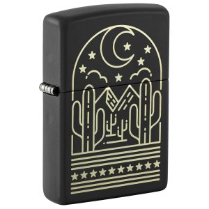 ZIPPO 47531 CACTUS AT NIGHT DESIGN