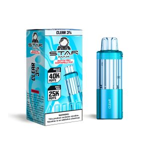 STARMAX SWITCH PRO POD DISPOSABLE 40000PF CLEAR 3% -BOX OF 5 (25000PF BOOST MODE) - 632125253858