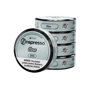 ONSPRESSO CAFFEINATED NICOTINE POUCHES CLASSIC CLEAR 3MG -PACK OF 5