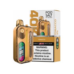 POD SALT HIT 40K DISPOSABLE 40000PF TOBACCO 3% -BOX OF 5