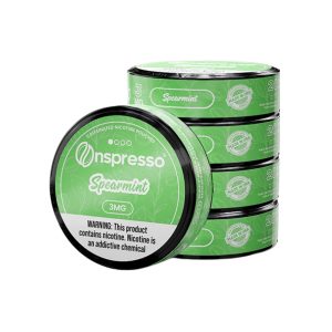 ONSPRESSO CAFFEINATED NICOTINE POUCHES CLASSIC SPEARMINT 3MG -PACK OF 5