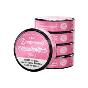 ONSPRESSO CAFFEINATED NICOTINE POUCHES CLASSIC WATERMELON SPLASH 12MG -PACK OF 5