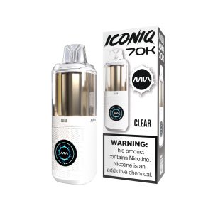 MIA ICONIQ 70K DISPOSABLE 70000PF CLEAR -BOX OF 5