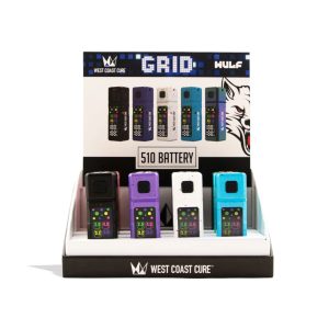 WULF WEST COAST CURE GRID VARIABLE VOLTAGE BATTERY ASSORTED COLOR 12PK BOX