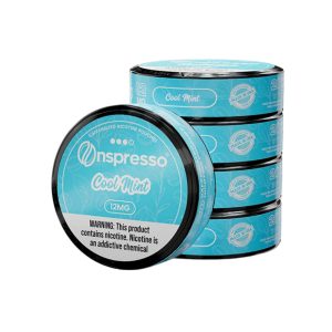 ONSPRESSO CAFFEINATED NICOTINE POUCHES CLASSIC COOL MINT 12MG -PACK OF 5