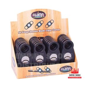 FUJIMA 54 GAUGE DOUBLE BLADE CIGAR CUTTER- BOX OF 24 (CUT24)