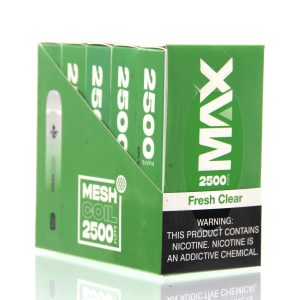 CRAVE PLUS MAX DISPOSABLE 2500PF FRESH CLEAR 5% NIC -BOX OF 10