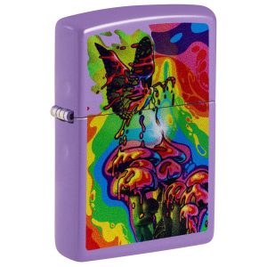 ZIPPO 47510 MUSHROOMS AND BUTTERFLY DESIGN