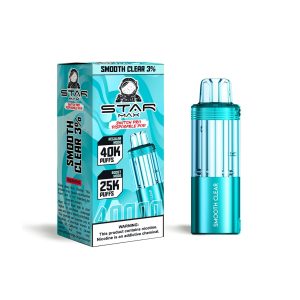 STARMAX SWITCH PRO POD DISPOSABLE 40000PF SMOOTH CLEAR 3% -BOX OF 5 (25000PF BOOST MODE)