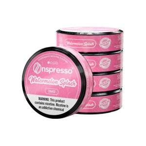 ONSPRESSO CAFFEINATED NICOTINE POUCHES CLASSIC WATERMELON SPLASH 3MG -PACK OF 5