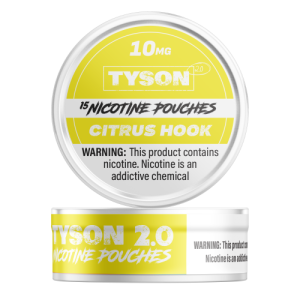 TYSON 2.0 NICOTINE POUCHES CITRUS HOOK 10MG -PACK OF 5