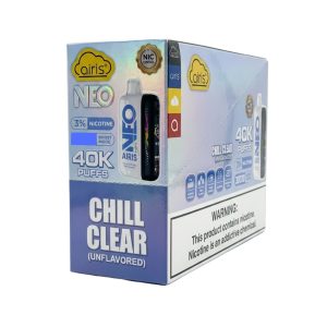 AIRIS NEO DISPOSABLE 40000PF CHILL CLEAR 3% -BOX OF 5 (30000PF BOOST MODE - NIC CONTROL)