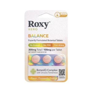 ROXY XERO BALANCE BOTANICAL TABLET (100MG PER TAB) PINEAPPLE ORANGE 3CT PACK -BOX OF 10 PACK