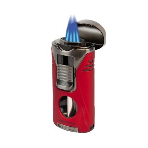 VERTIGO TITAN QUAD TORCH LIGHTER RED