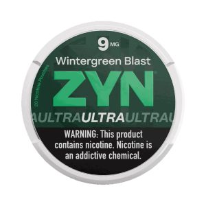ZYN ULTRA NICOTINE POUCHES WINTERGREEN BLAST 9MG -PACK OF 5
