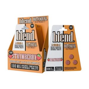 BLEND BOTANICAL INDOBLEND ALKALOID COMPLEX CHEW TAB (100MG PER TAB - 3CT PACK ) STRAWBERRY -BOX OF 5 PACK