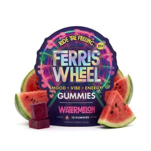 FERRIS WHEEL KANNA GUMMIES WATERMELON 10CT PACK -BOX OF 10 PACK