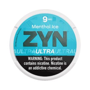ZYN ULTRA NICOTINE POUCHES MENTHOL ICE 9MG -PACK OF 5