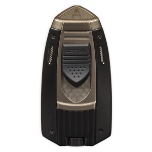 MARINER LOTUS TWIN PINPOINT TORCH LIGHTER BLACK & GUN (L7500)