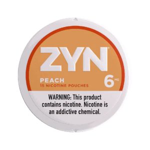 ZYN NICOTINE POUCHES PEACH 6MG-PACK OF 5