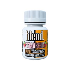 BLEND BOTANICAL INDOBLEND ALKALOID COMPLEX CHEW TAB (100MG PER TAB - 10CT JAR) STRAWBERRY -BOX OF 6 JAR