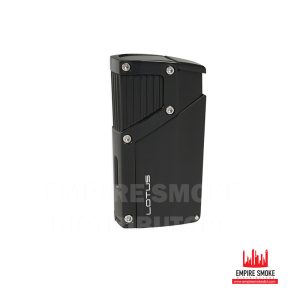 LOTUS CZAR 4-FLAME TORCH LIGHTER WITH PUNCH BLACK