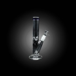10'' GLASS STRAIGHT WATER PIPE BLUE