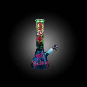 10'' BARBIE DREAM BEAKER BLUE AND GREEN COLOR WATER PIPE
