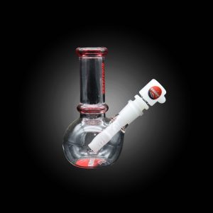 6'' HIMALAYAN GLASS BALL SMALL WATER PIPE RED