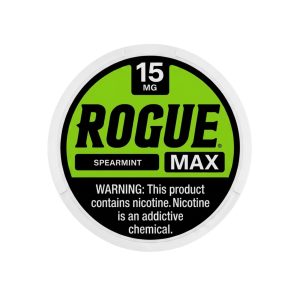 ROGUE MAX NICOTINE POUCHES SPEARMINT 15MG -PACK OF 5