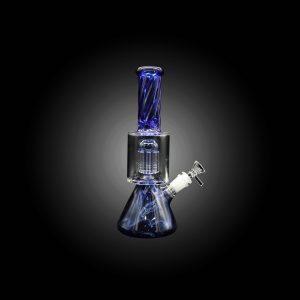 11'' JELLY FISH 8 ARM TWISTED WATER PIPE BLUE