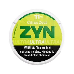 ZYN ULTRA NICOTINE POUCHES CITRUS ZEST 11MG -PACK OF 5