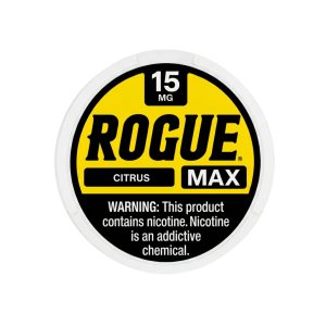 ROGUE MAX NICOTINE POUCHES CITRUS 15MG -PACK OF 5