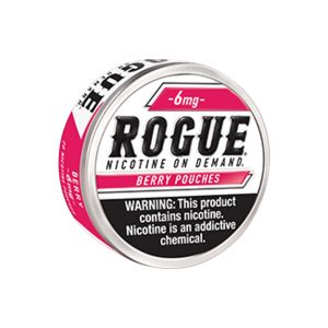 ROGUE NICOTINE POUCHES BERRY POUCHES 6MG -PACK OF 5