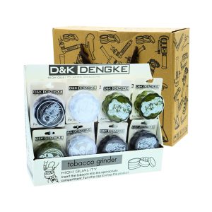 D&K ACRYLIC SKULL & ANGEL HERB GRINDER 24CT DISPLAY (DK4011A) - 100000953517