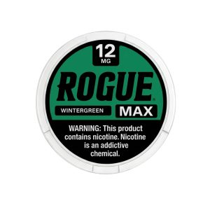 ROGUE MAX NICOTINE POUCHES WINTERGREEN 12MG -PACK OF 5
