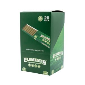 ELEMENTS UNBLEACHED CONES KING SIZE 20CT PACK 12 PACK PER BOX