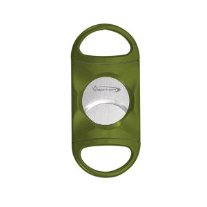 VECTOR CIGAR CUTTER STAINLESS STEEL (80 RING GAUGE) GREEN PCS