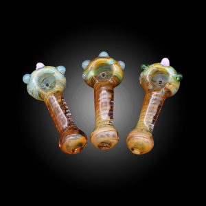 3'' INSIDE SPIRAL YELLOW FUME HAND PIPE 15CT JAR