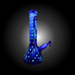 14'' MONSTER PRINTED BEAKER GLOW IN THE DARK GREEN