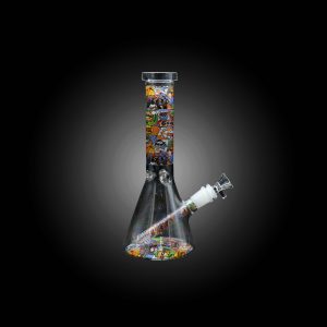 10'' COLORFUL CARTOON CHARACTERS THEMES PRINTED BEAKER WATER PIPE -A