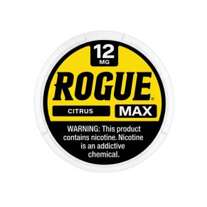 ROGUE MAX NICOTINE POUCHES CITRUS 12MG -PACK OF 5