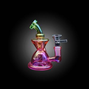 5'' TWO TONE COLORFUL SMALL RECYCLE WATERPIPE PINK